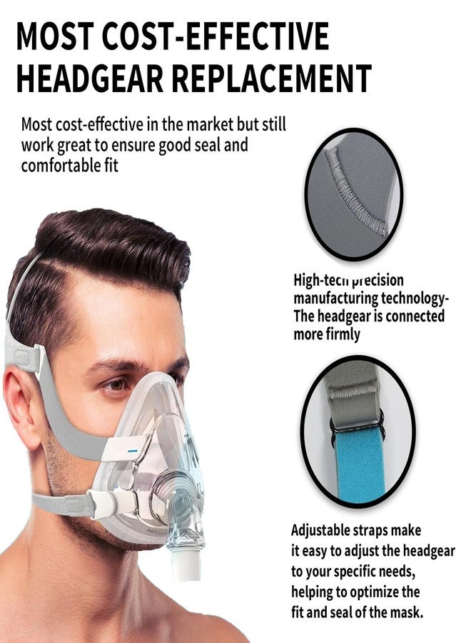 Babyfond حزام رأس لجهاز التنفس CPAP من نوع AirFit F20 / AirTouch F20، حزام قناع CPAP قابل للتعديل للجنسين، حزام رأس بديل مريح لجهاز التنفس المنزلي (حزام الرأس فقط، يناسب معظم الوجوه) - Image 3